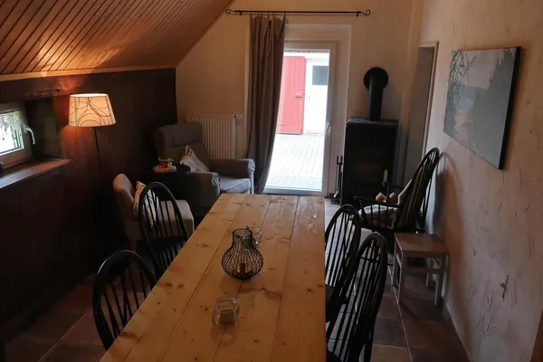 Esszimmer mit Kamin